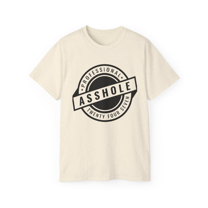 'Professional Asshole' Badge Tee