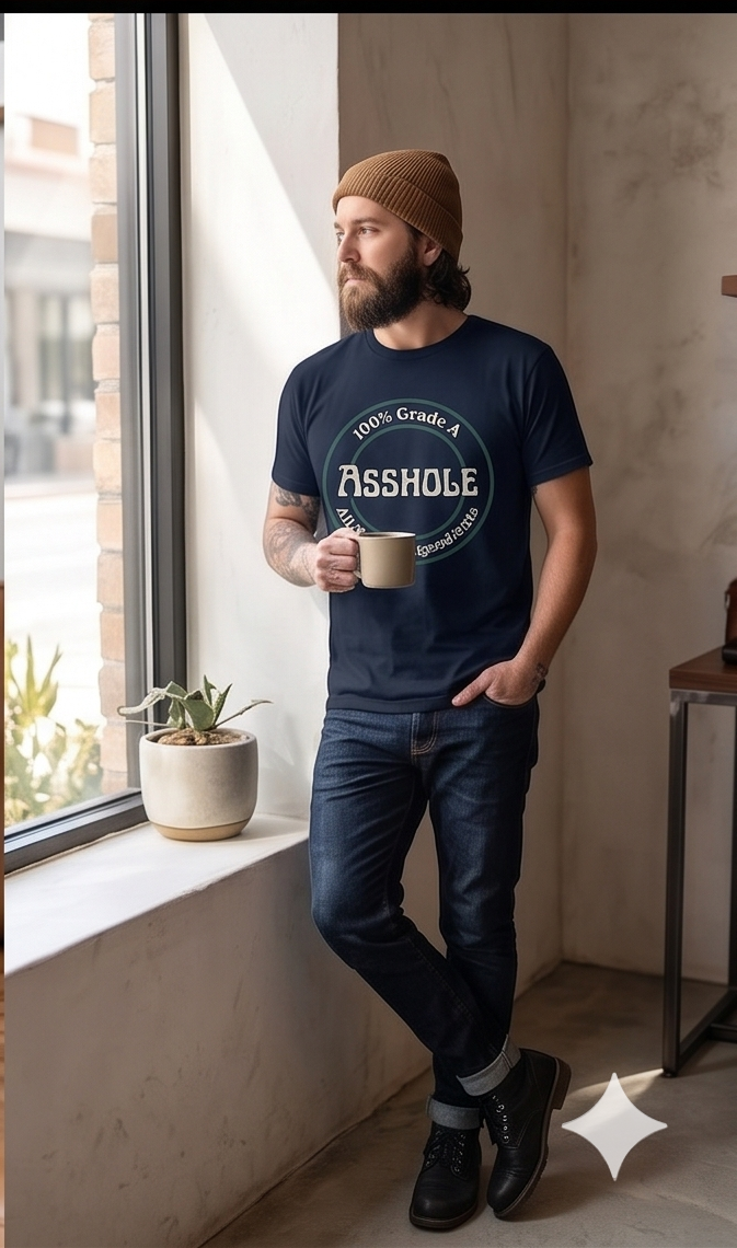 "100% Grade A Asshole" T-Shirt