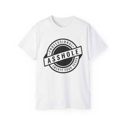 'Professional Asshole' Badge Tee