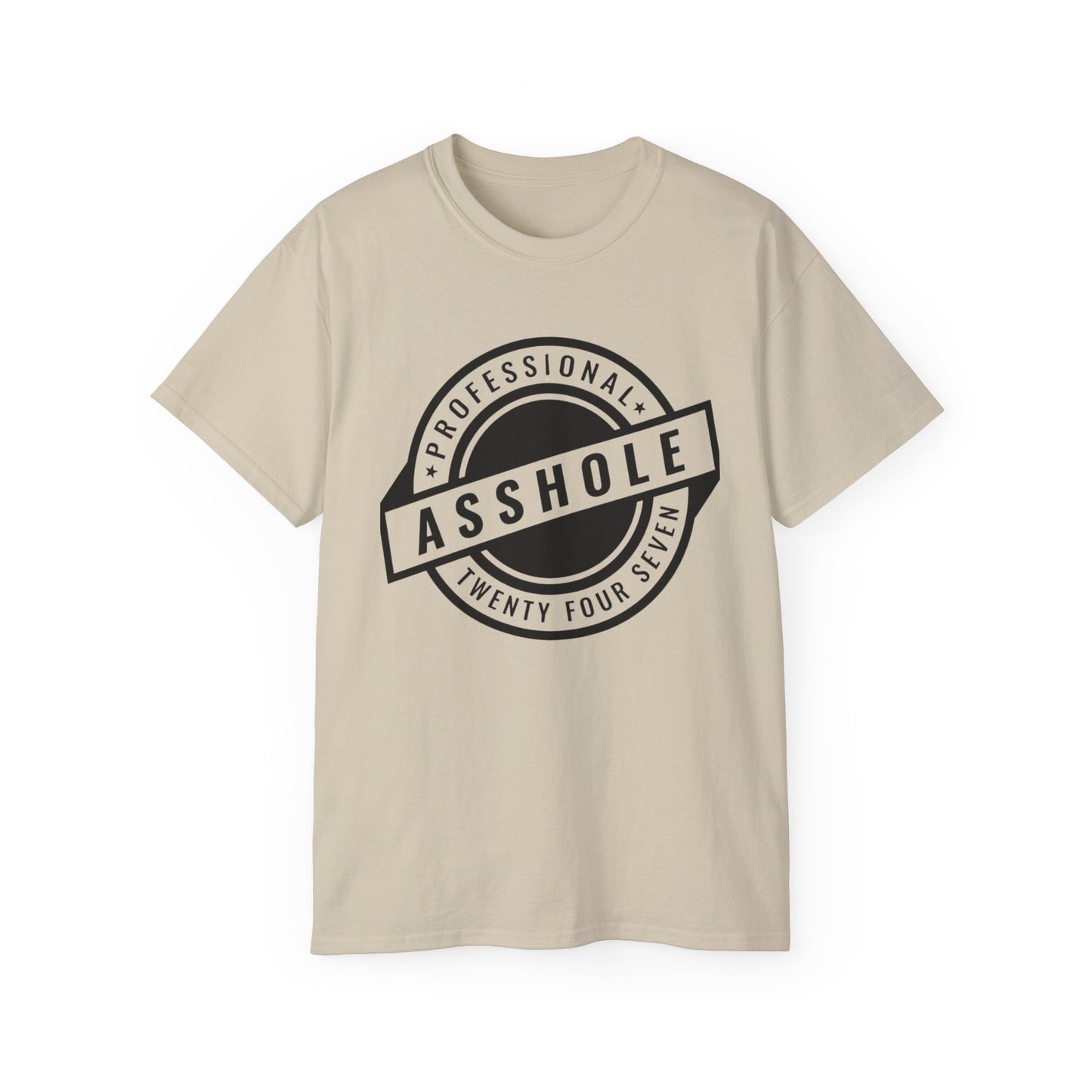 'Professional Asshole' Badge Tee