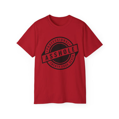 'Professional Asshole' Badge Tee