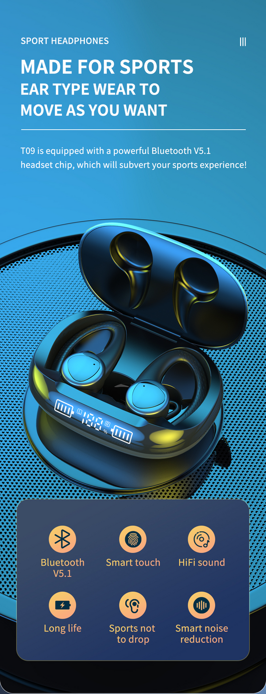 Sports Ear Hook Wireless In-Ear Headset