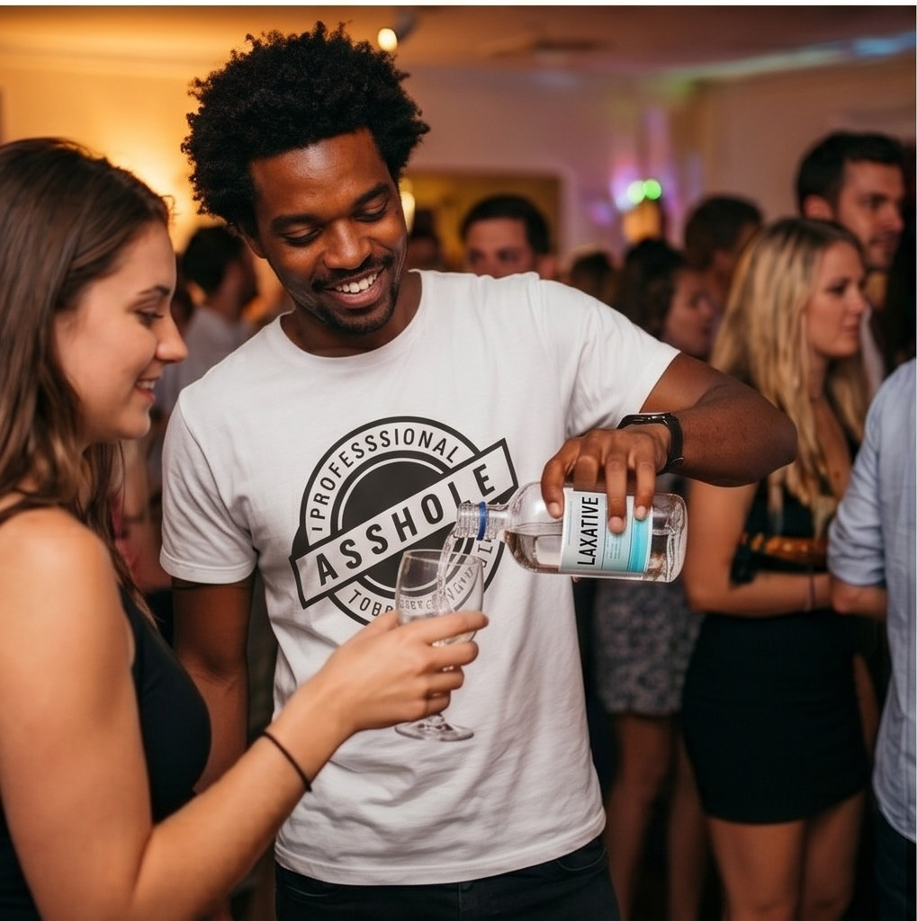 'Professional Asshole' Badge Tee